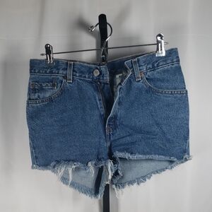 Levi’s 550 Women’s High-Rise Distressed Denim‎ Shorts SZ 14 1/12